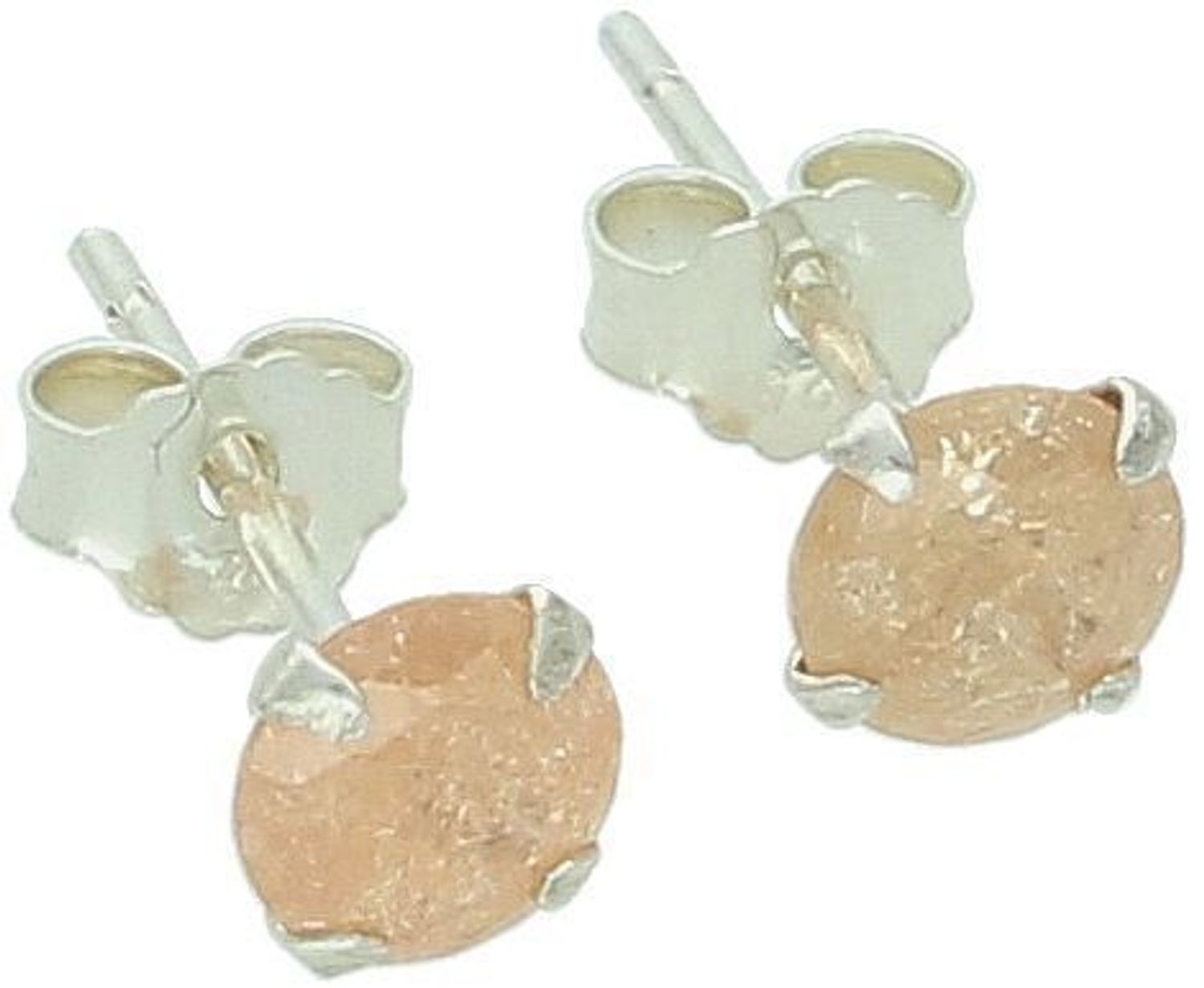 Eleganckie kolczyki damskie ze srebra 925 – model DIA-KLC-10565L-925. Okrągłe, zdobione złotą cyrkonią, zapięcie na sztyft. Średnica 5 mm, waga 0,60 g. Idealne na każdą okazję!1.jpg