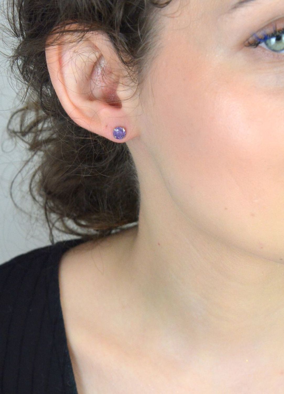 Kolczyki srebrne fioletowe cyrkonie 925, DIA-KLC-10569-925.jpg