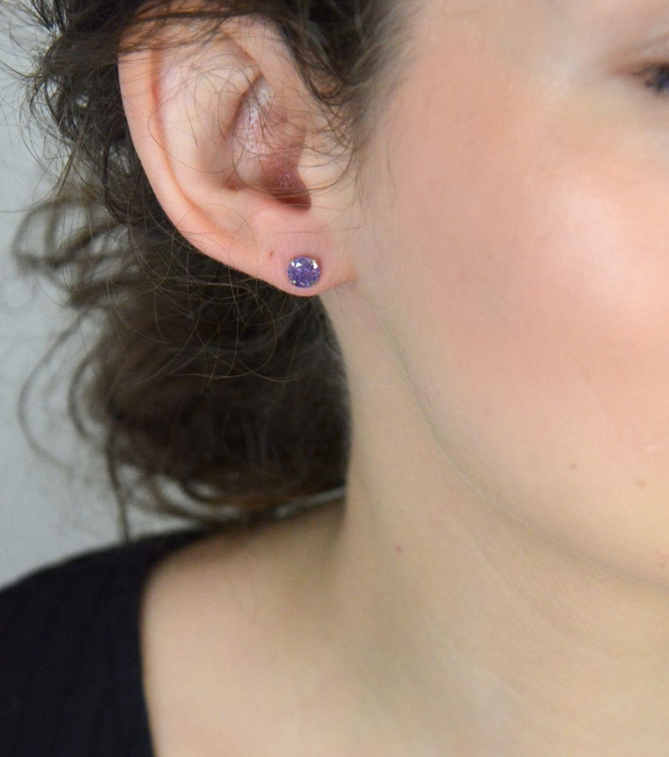 Kolczyki srebrne fioletowe cyrkonie 925, DIA-KLC-10569-925.jpg