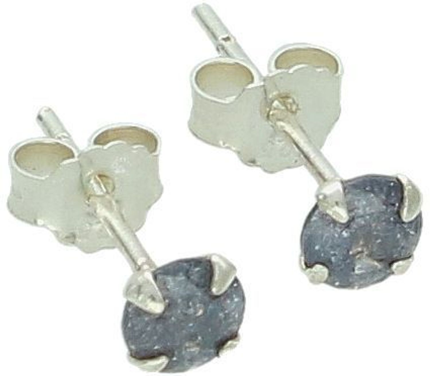 Delikatne kolczyki srebrne 925 z szaro-niebieskimi cyrkoniami 3 mm, model DIA-KLC-10570S-925, zapięcie na sztyft. Idealne do codziennego noszenia i na prezent.1.jpg