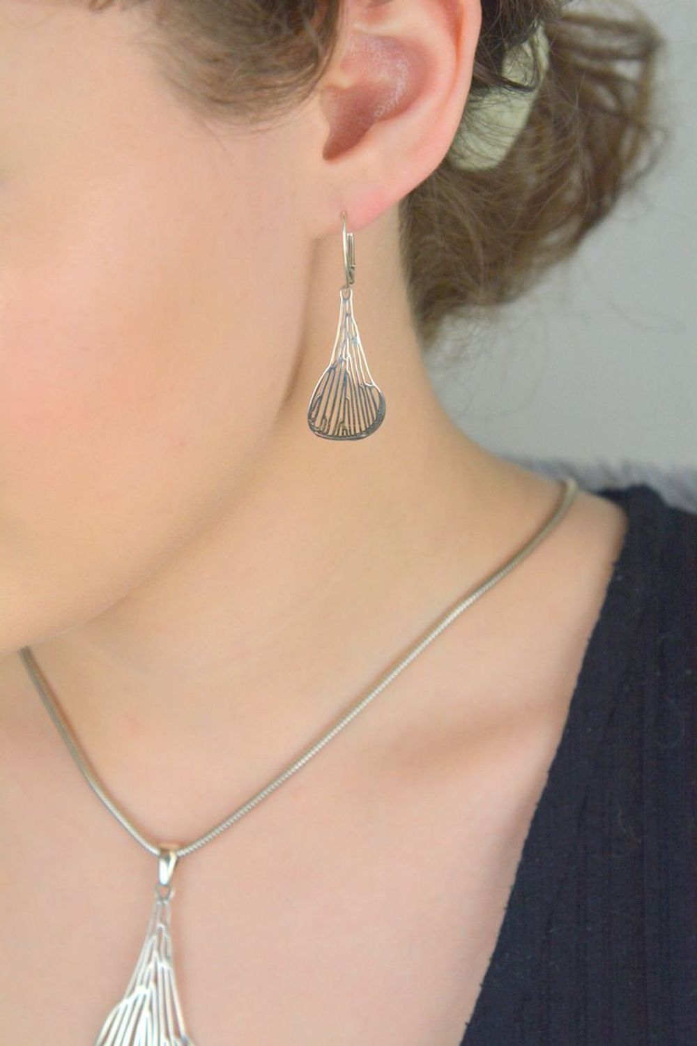 Kolczyki damskie wiszące łezki ażurowe próba 925, DIA-KLC-10583-925.jpg