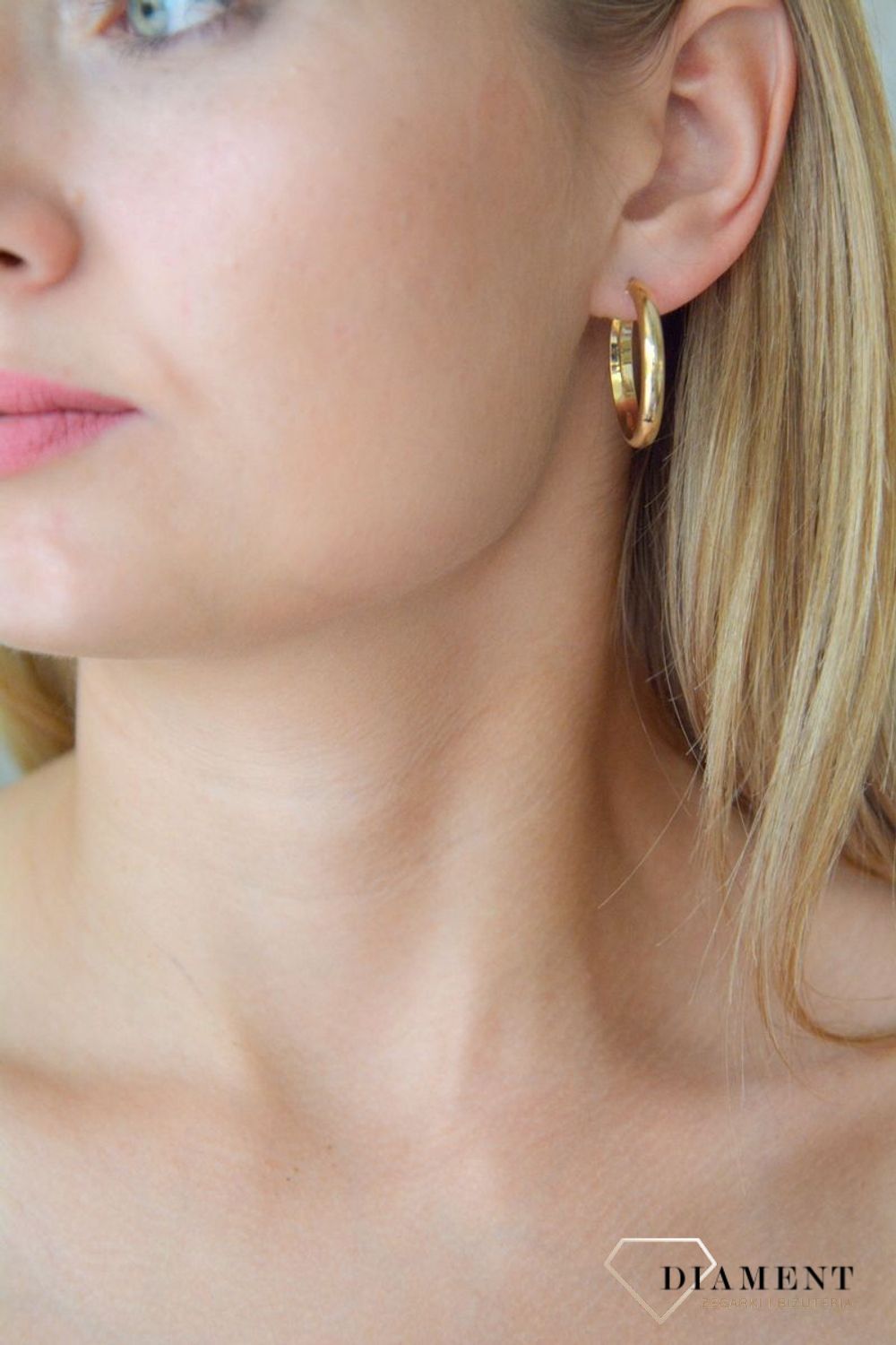 Złote kolczyki 585 gładkie koła klasyczne DIA-KLC-10679-585. Złote kolczyki koła. Kolczyki klasyczne koła. Kolczyki gładkie koła. Koła złote kolczyki. Kolczyki damskie złota koła idealne na prez.jpg