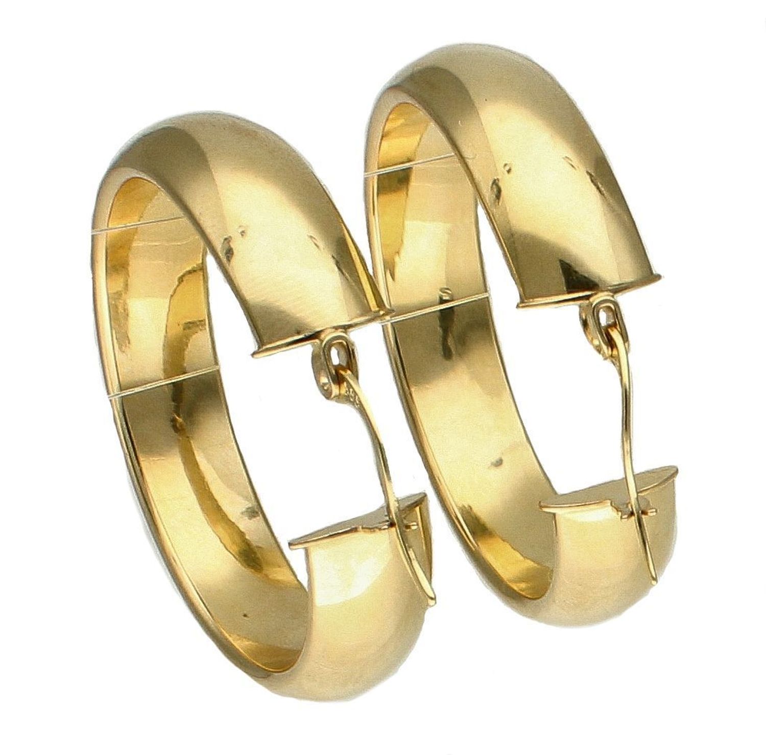 Złote kolczyki 585 gładkie koła klasyczne DIA-KLC-10680-585 (2).jpg