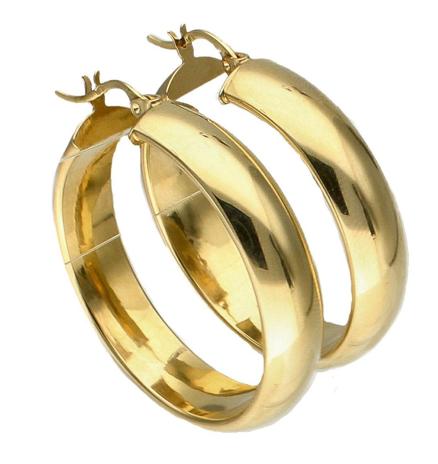 Złote kolczyki 585 gładkie koła klasyczne DIA-KLC-10680-585 (2).jpg