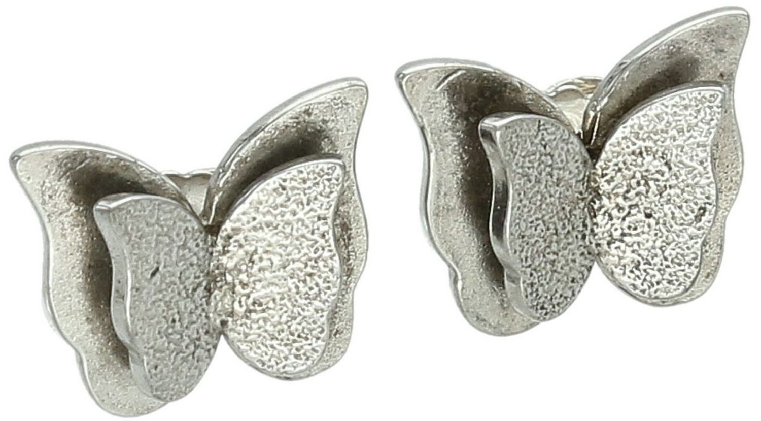 Kolczyki srebrne 925 - Trójwymiarowe motylki na sztyft DIA-KLC-10696-925.jpg