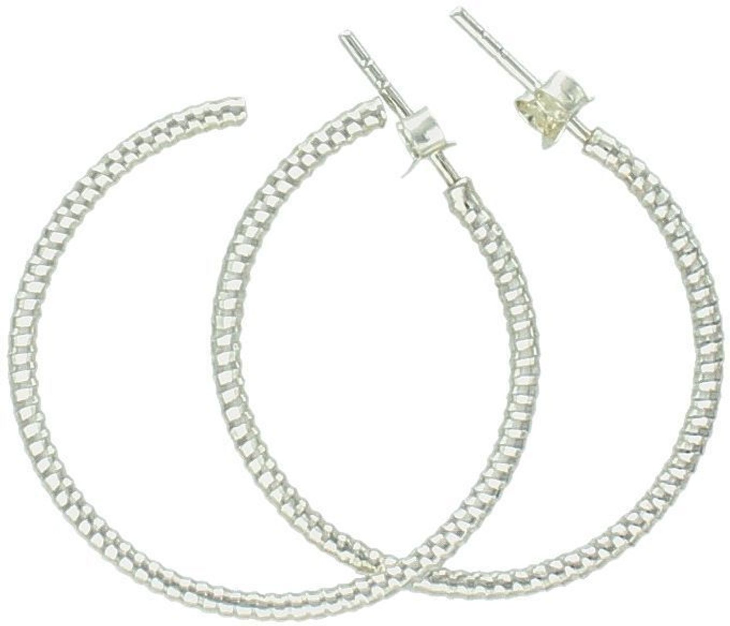 Kolczyki srebrne koła z ozdobnym wzorem, model DIA-KLC-10750-925. Srebro 925, zapięcie na sztyft, średnica 3,0 cm, waga 4,00 g. Stylowy dodatek na co dzień i na specjalne okazje..jpg