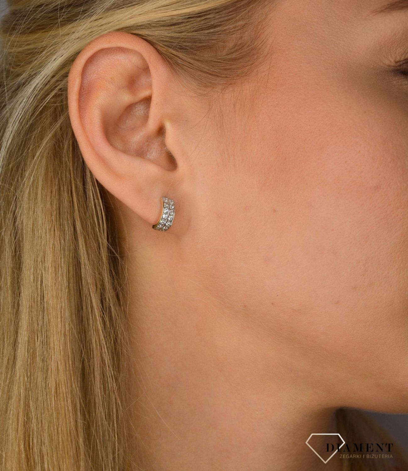 Złote kolczyki 585 okrągłe z cyrkonią DIA-KLC-1076-585.jpg