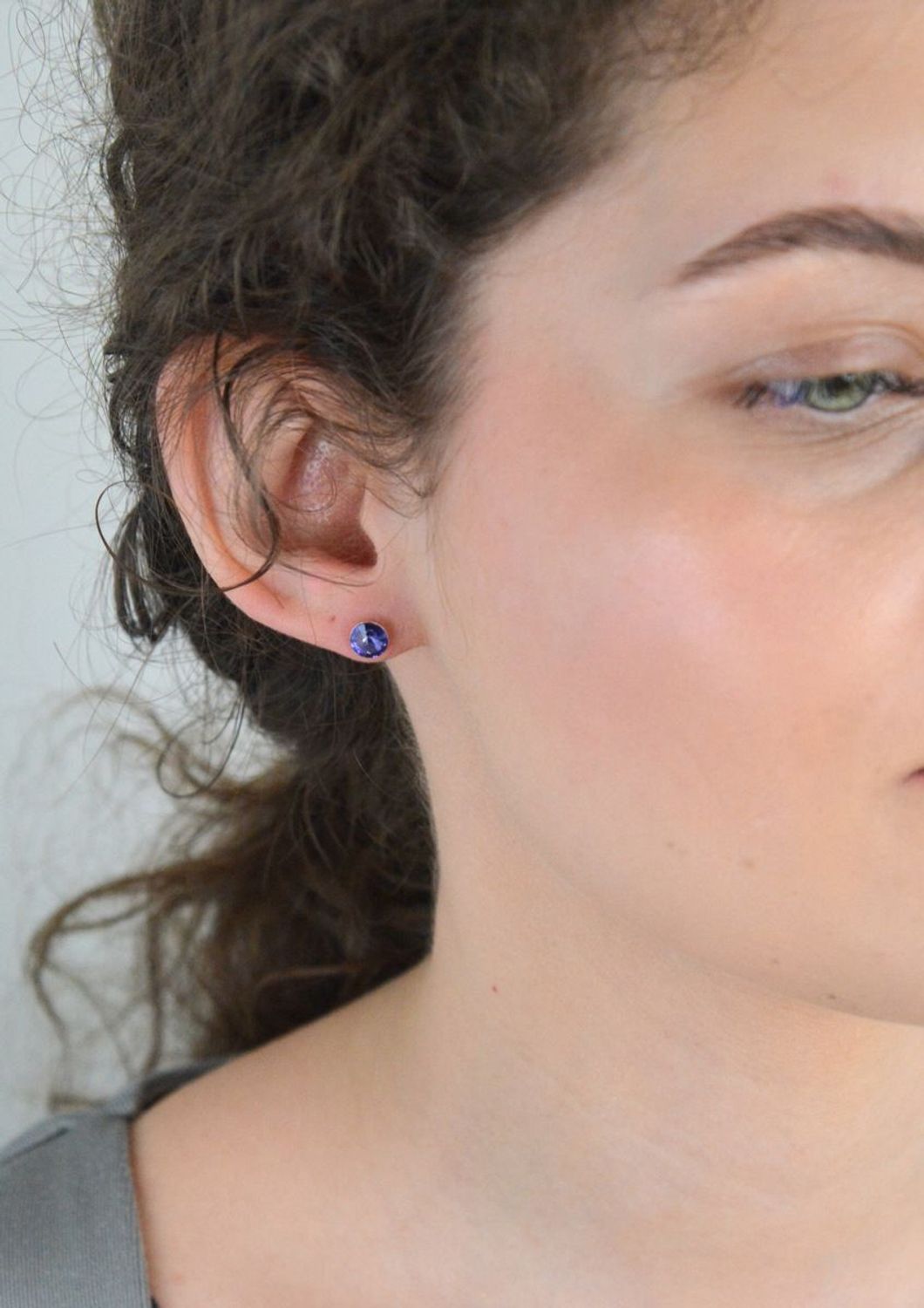 Kolczyki srebrne fioletowe kryształki Swarovski 925, DIA-KLC-10851-925.jpg