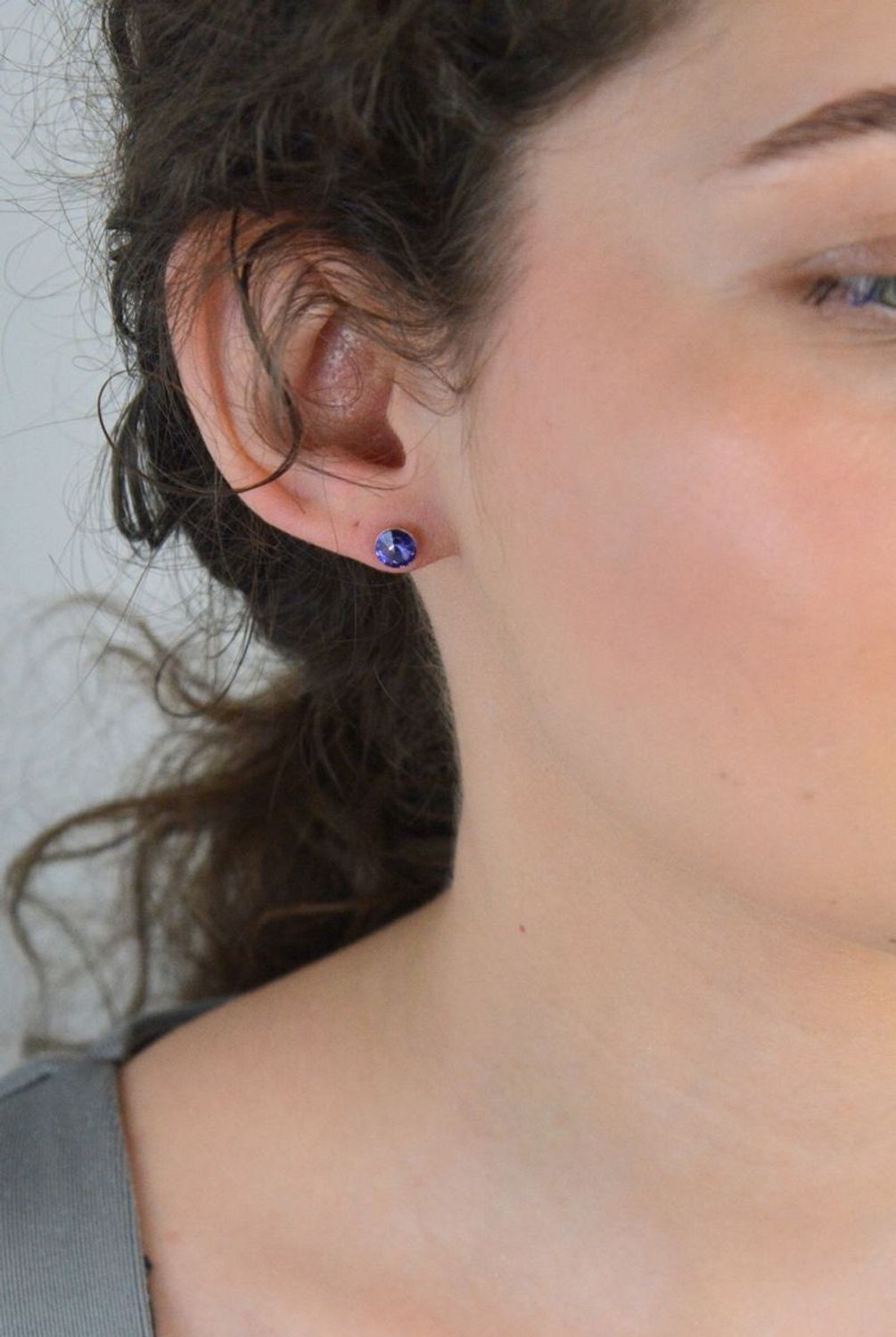 Kolczyki srebrne fioletowe kryształki Swarovski 925, DIA-KLC-10851-925.jpg