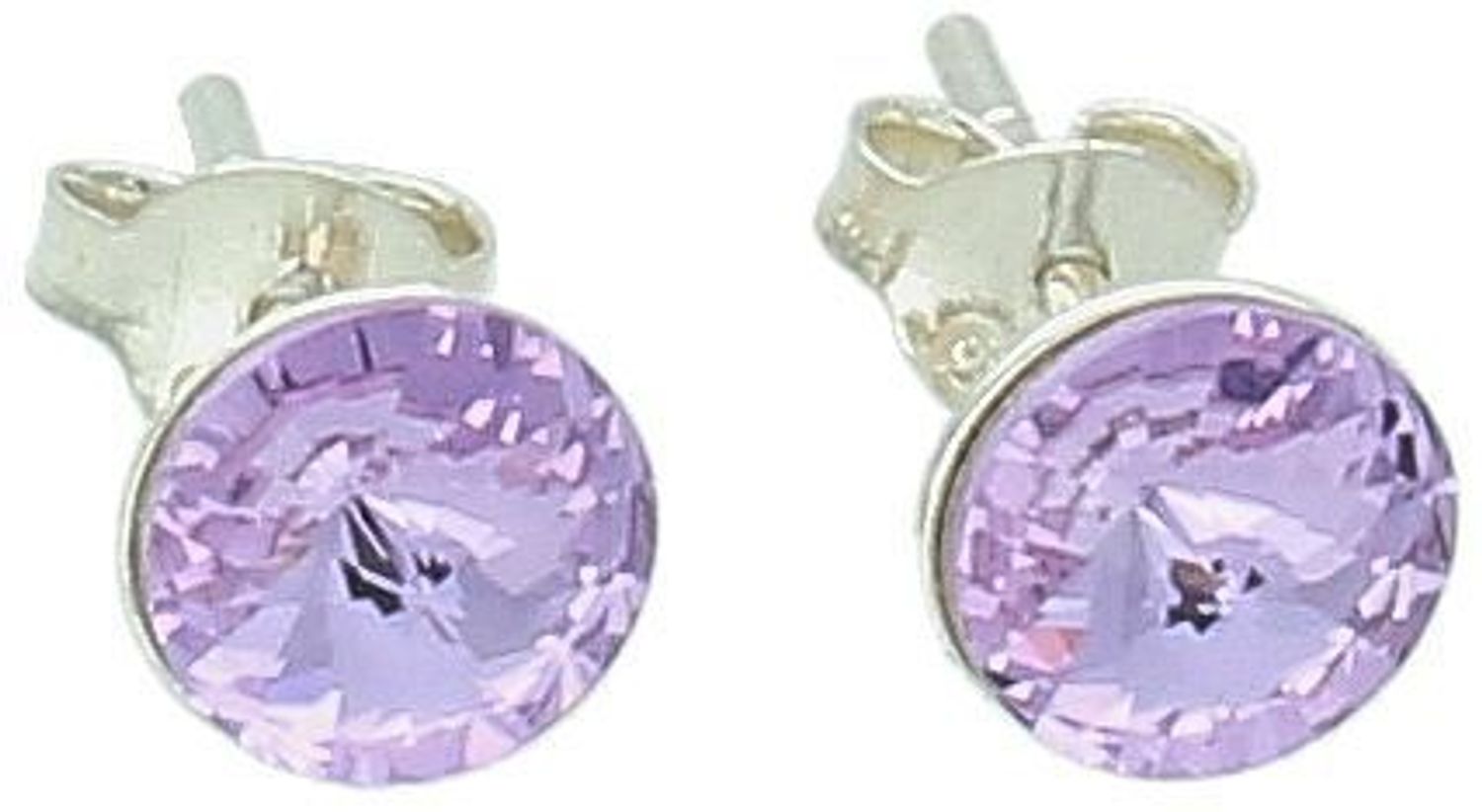 Kolczyki srebrne liliowe kryształki Swarovski 925, DIA-KLC-10852-925.jpg