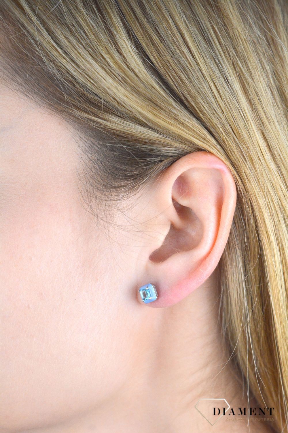 Srebrne kolczyki 925 kwadraty niebieskie z cyrkonią DIA-KLC-10940-925.jpg