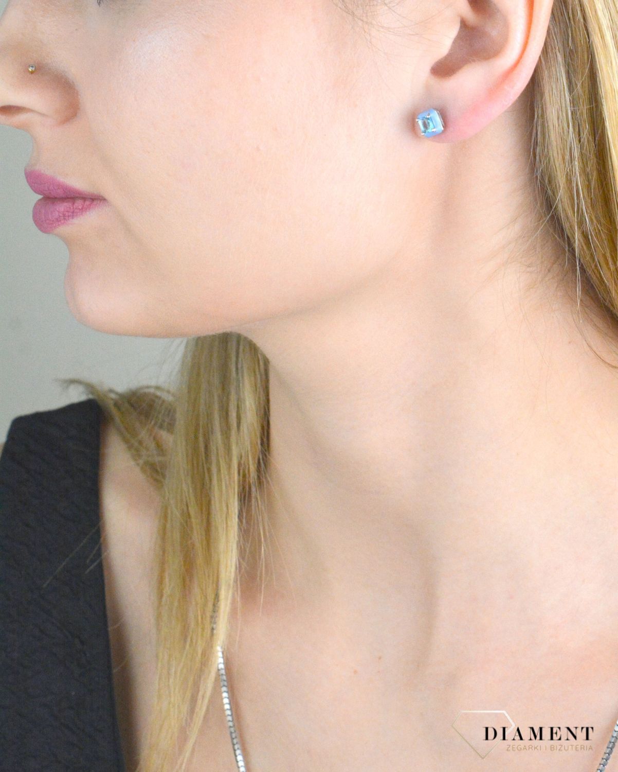 Srebrne kolczyki 925 kwadraty niebieskie z cyrkonią DIA-KLC-10940-925.jpg