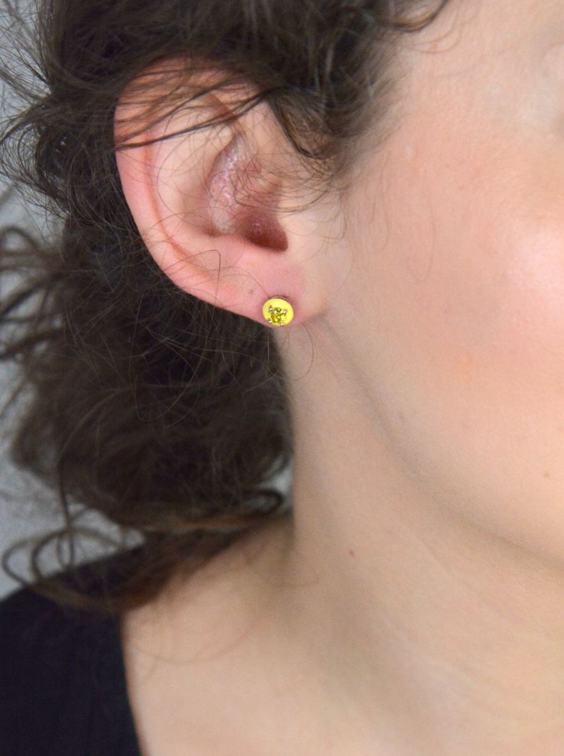 Kolczyki srebrne żółte cyrkonie 925, DIA-KLC-10946-925.jpg