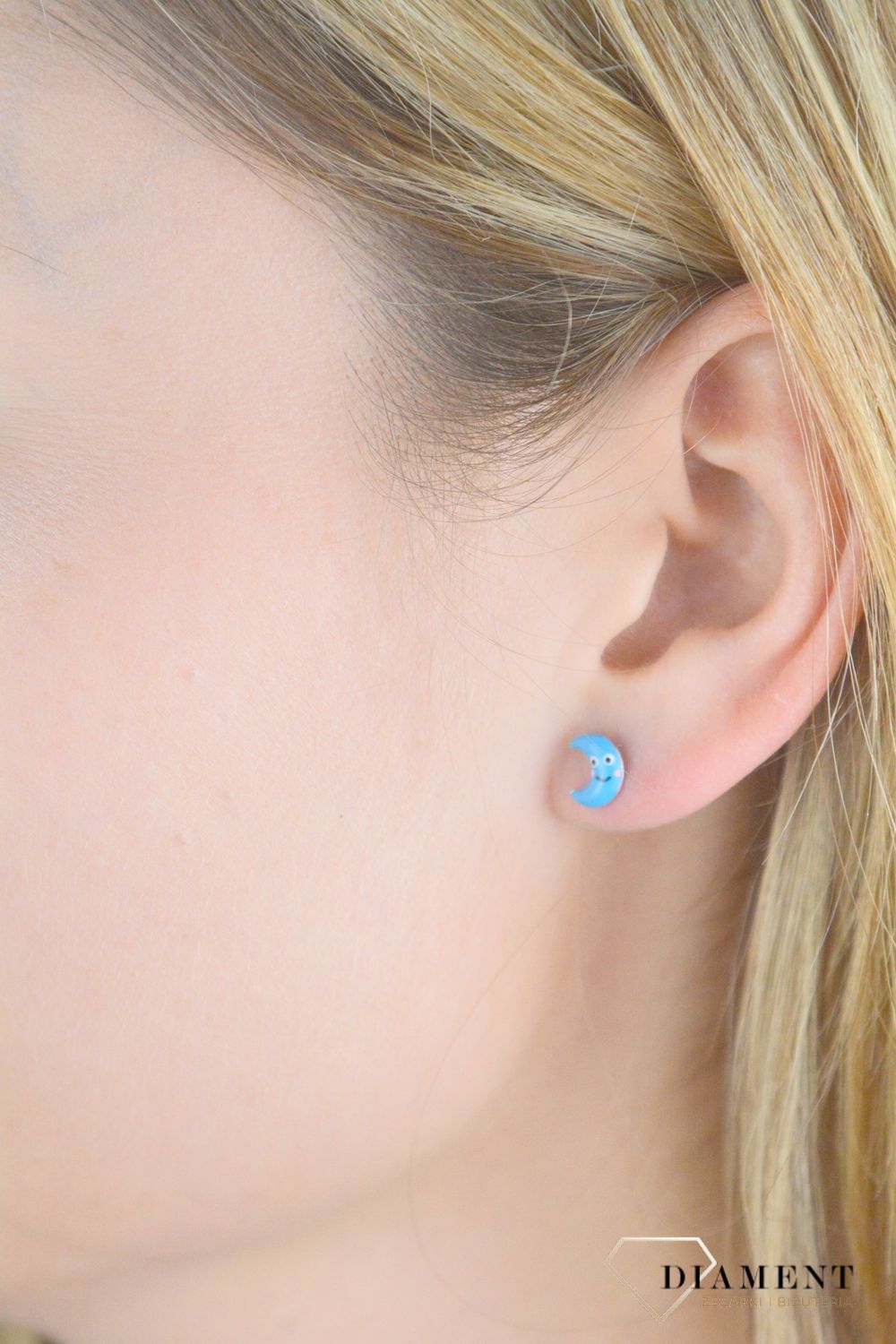 Srebrne kolczyki dziecięce 925 niebieskie księżyce wkrętki DIA-KLC-10959-925.jpg