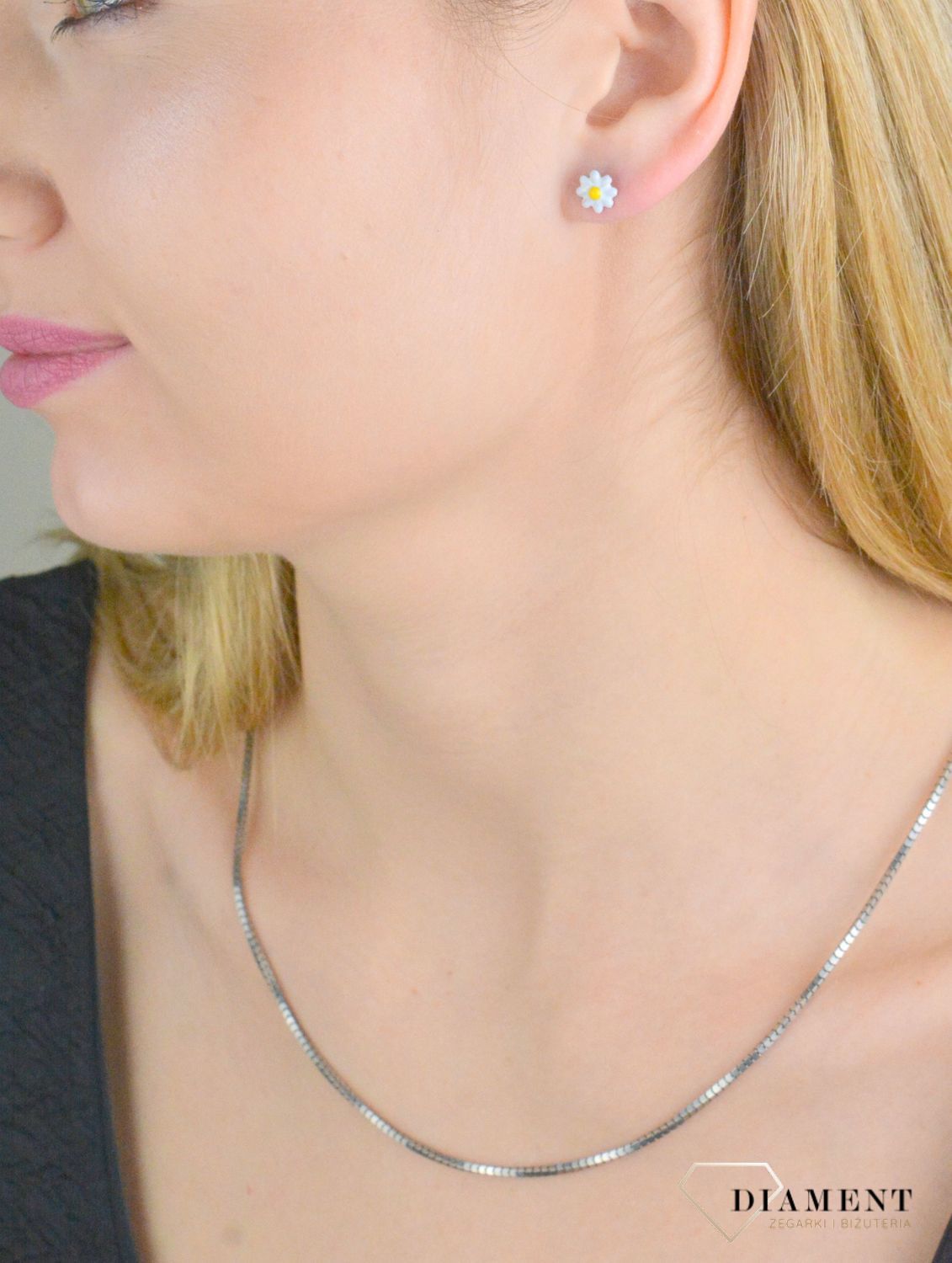 Srebrne kolczyki dziecięce 925 stokrotki wkrętki DIA-KLC-10961-925.jpg