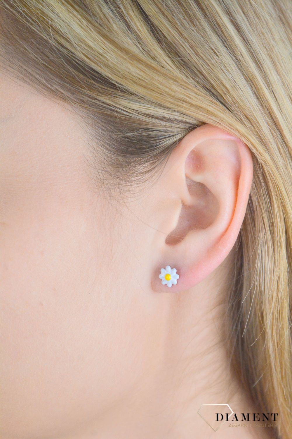 Srebrne kolczyki dziecięce 925 stokrotki wkrętki DIA-KLC-10961-925.jpg