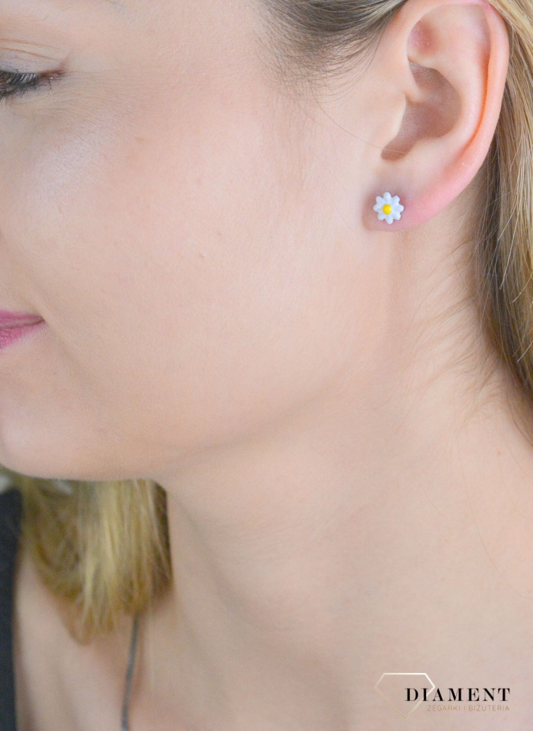 Srebrne kolczyki dziecięce 925 stokrotki wkrętki DIA-KLC-10961-925.jpg