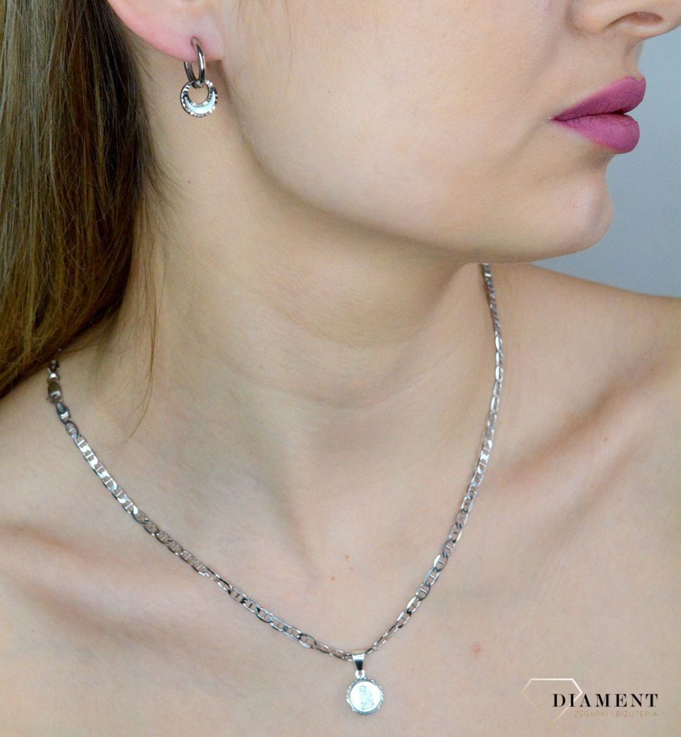 Srebrne kolczyki 925 kółka z zawieszką księżyc DIA-KLC-10969-925.jpg