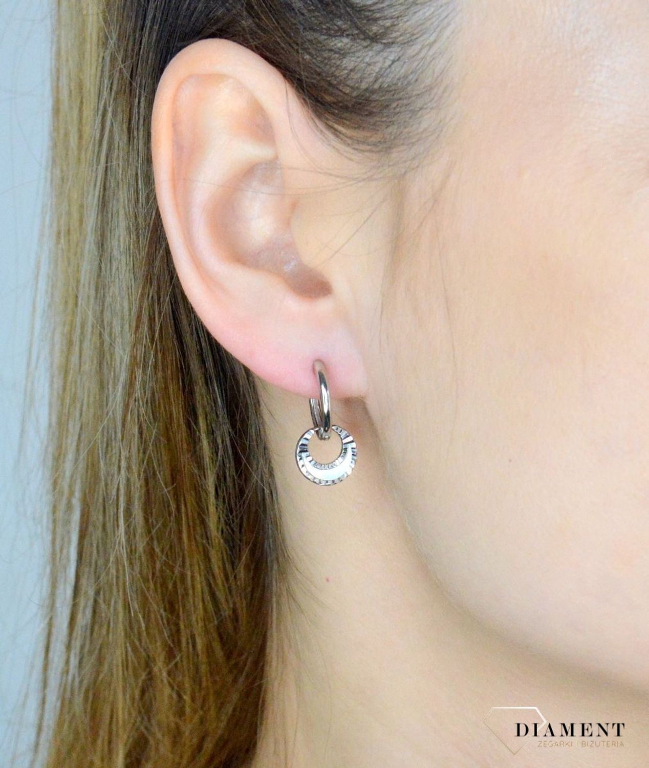 Srebrne kolczyki 925 kółka z zawieszką księżyc DIA-KLC-10969-925.jpg