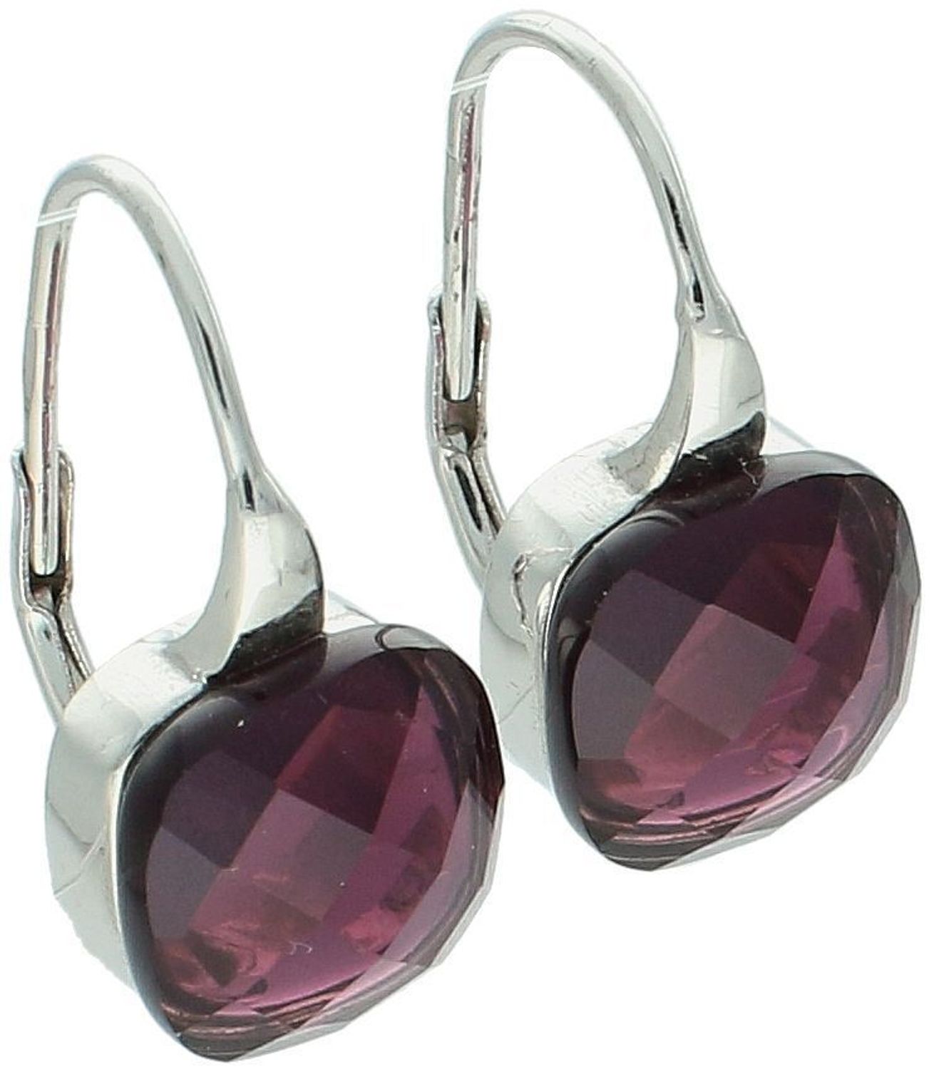 Kolczyki srebrne próba 925, wiszące filetowe cyrkonie kwadraty DIA-KLC-11166-925.jpg