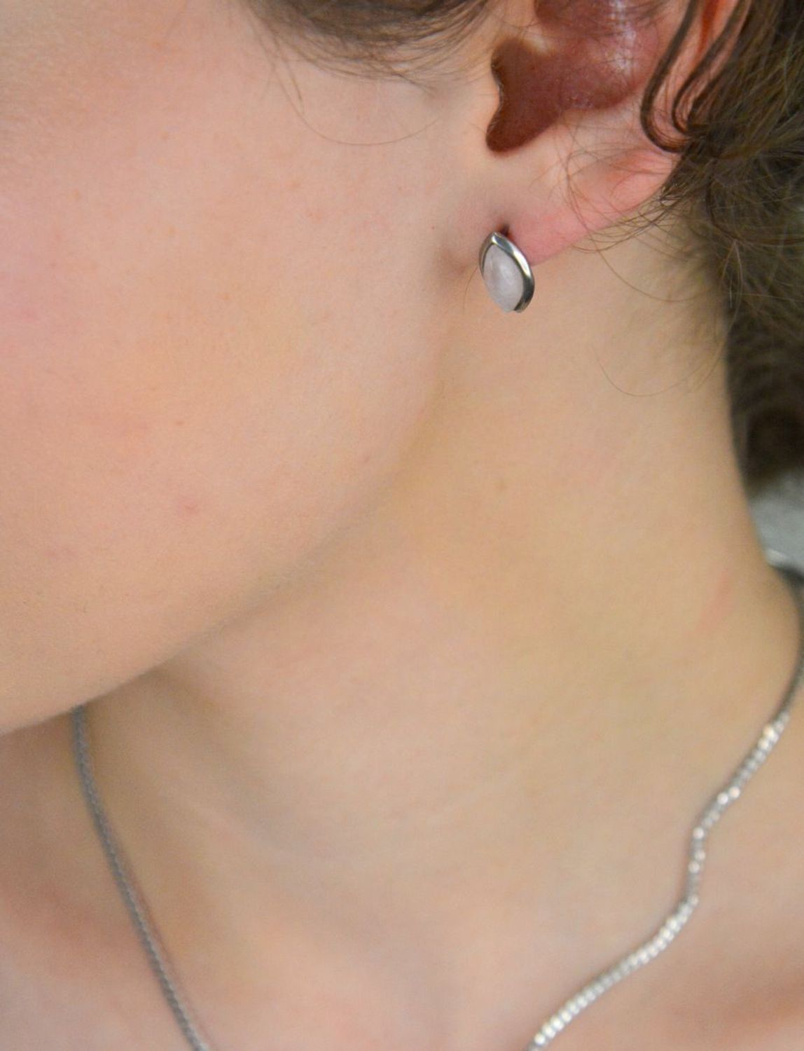 Kolczyki srebrne próba 925, kwarc różowy DIA-KLC-11174-925.jpg