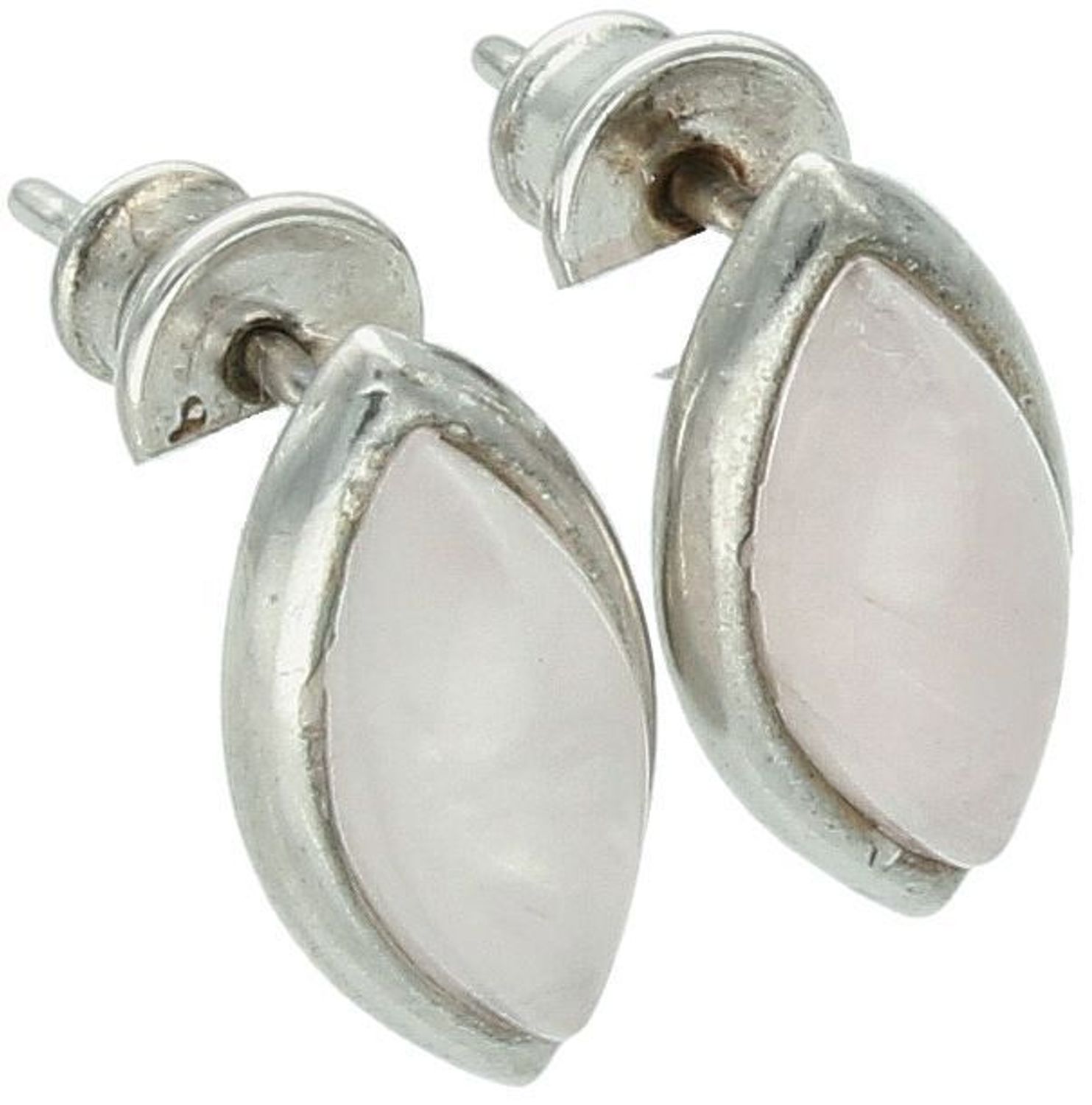 Kolczyki srebrne próba 925, kwarc różowy DIA-KLC-11174-925.jpg