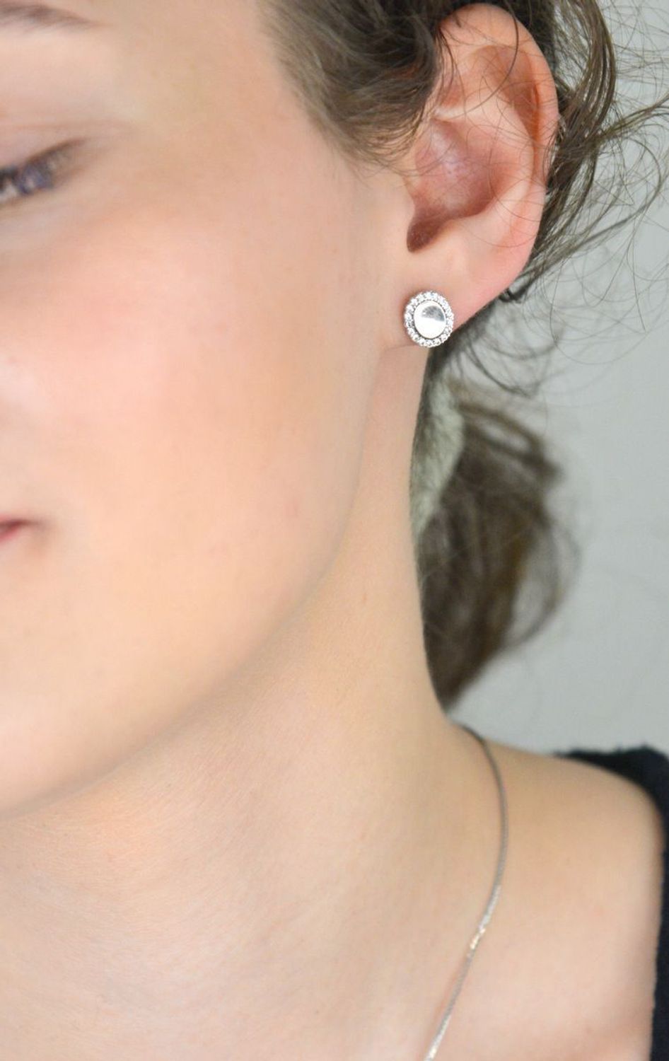 Kolczyki srebrne owalne w cyrkonie próba 925, DIA-KLC-11175-925.jpg