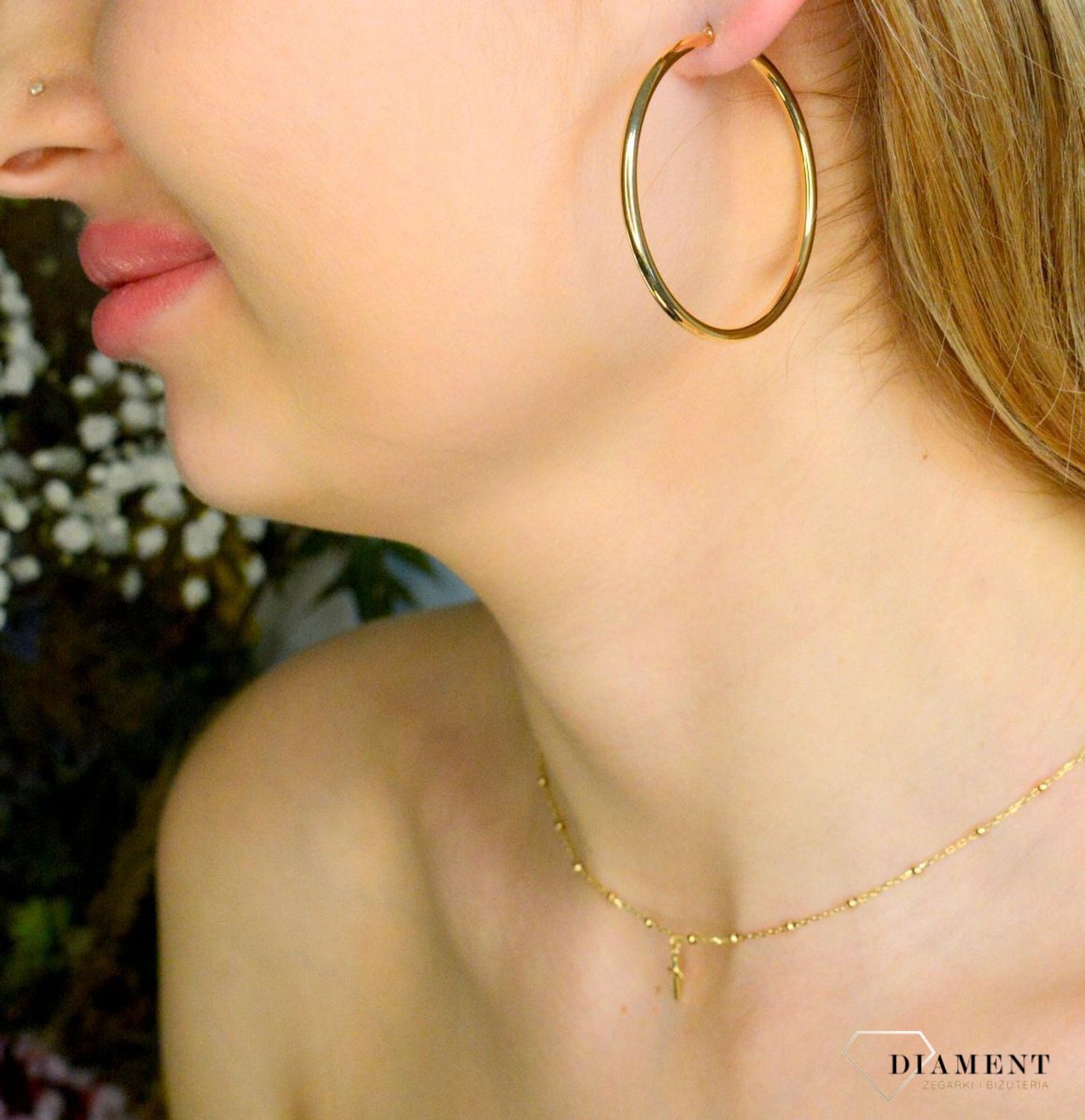 Złote kolczyki damskie 585 duże koła DIA-KLC-11216-585.jpg