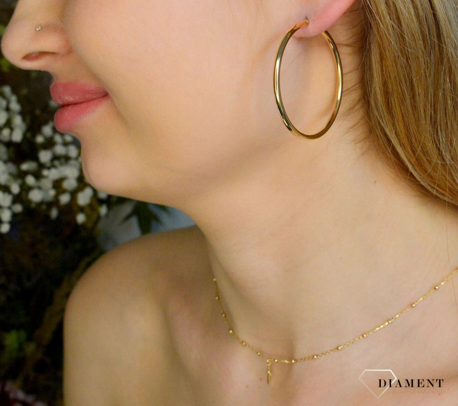 Złote kolczyki damskie 585 duże koła DIA-KLC-11216-585.jpg