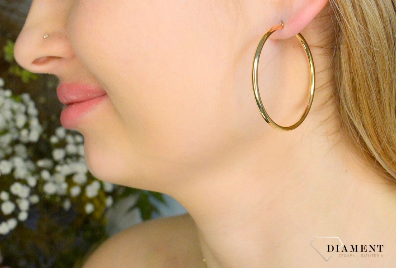 Złote kolczyki damskie 585 duże koła DIA-KLC-11216-585.jpg