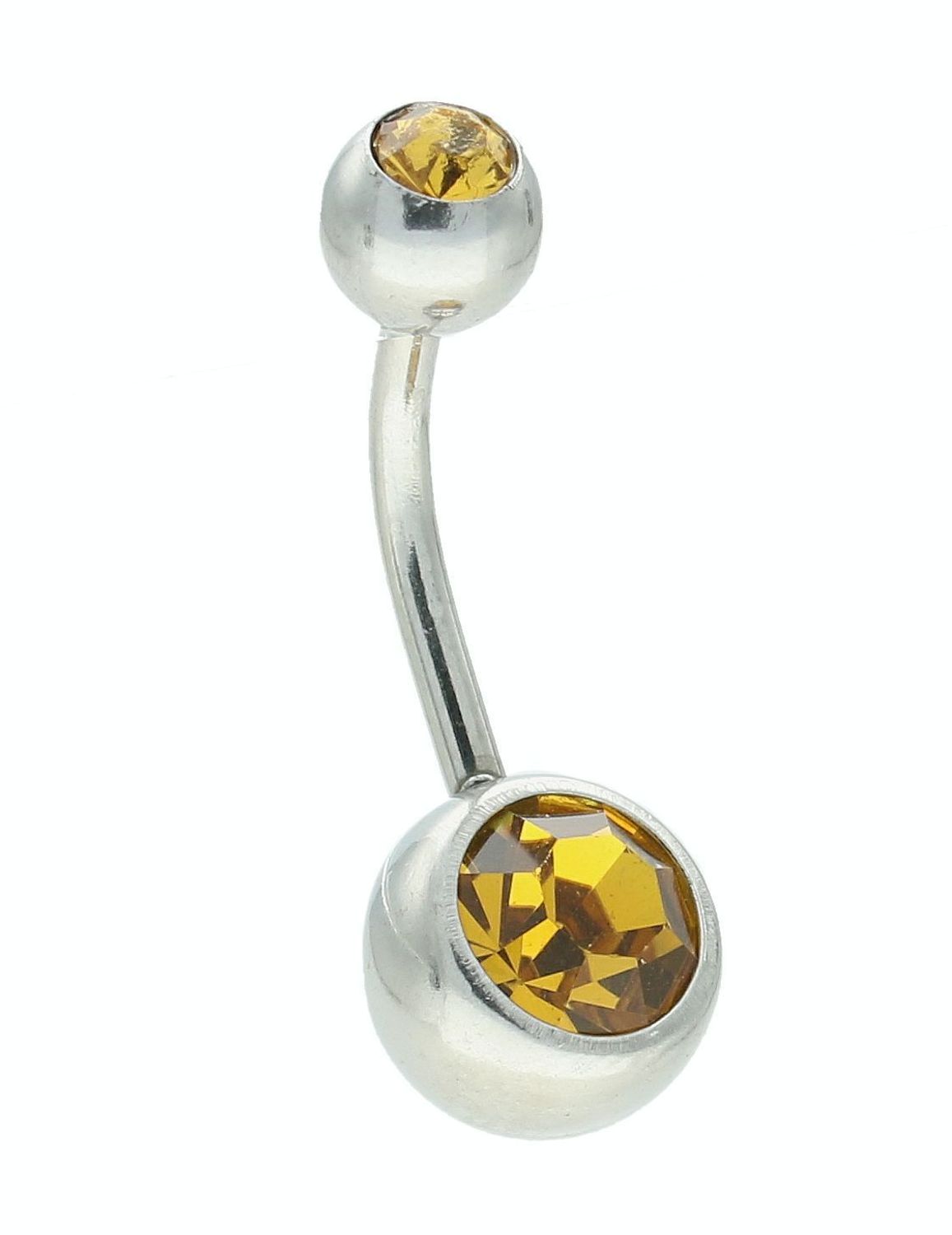 Kolczyk do pępka stalowy kulka z cytrynową cyrkonią DIA-KLC-11260-CYTRYN1-STAL.jpg