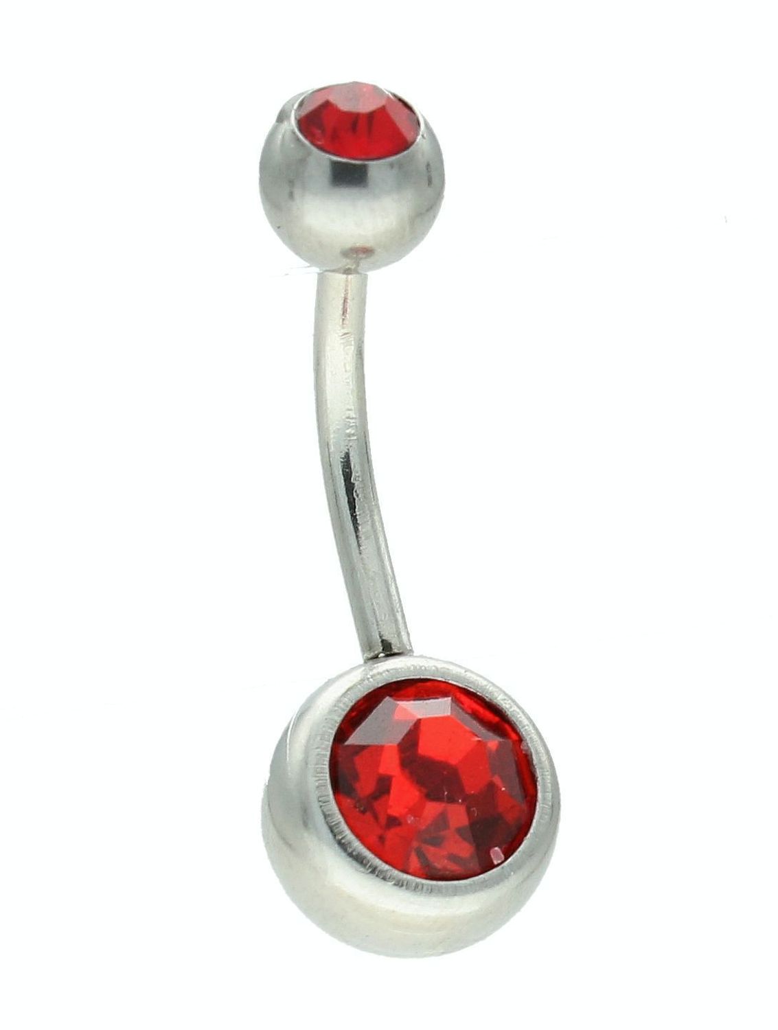 Kolczyk do pępka stalowy kulka z czerwoną cyrkonią DIA-KLC-11260-CZERWONY-STAL. Stalowy kolczyk do pępka. Kolczyk do pępka z cyrkonią. Kolczyk do pępka ze stali chirurgicznej. Kolczyk do pępka na prezent. Biżuteria na lato..jpg
