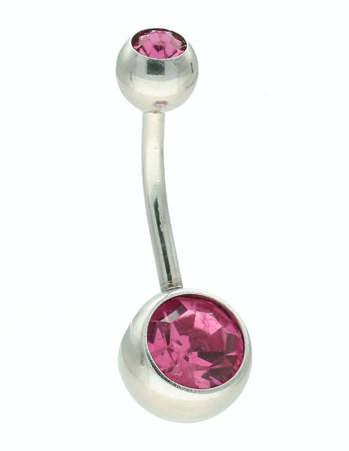 Kolczyk do pępka stalowy kulka z różową cyrkonią DIA-KLC-11260-RÓŻOWY-STAL. Stalowy kolczyk do pępka. Kolczyk do pępka z cyrkonią. Kolczyk do pępka ze stali chirurgicznej. Kolczyk do pępka na prezent. Biżuteria na lato..jpg