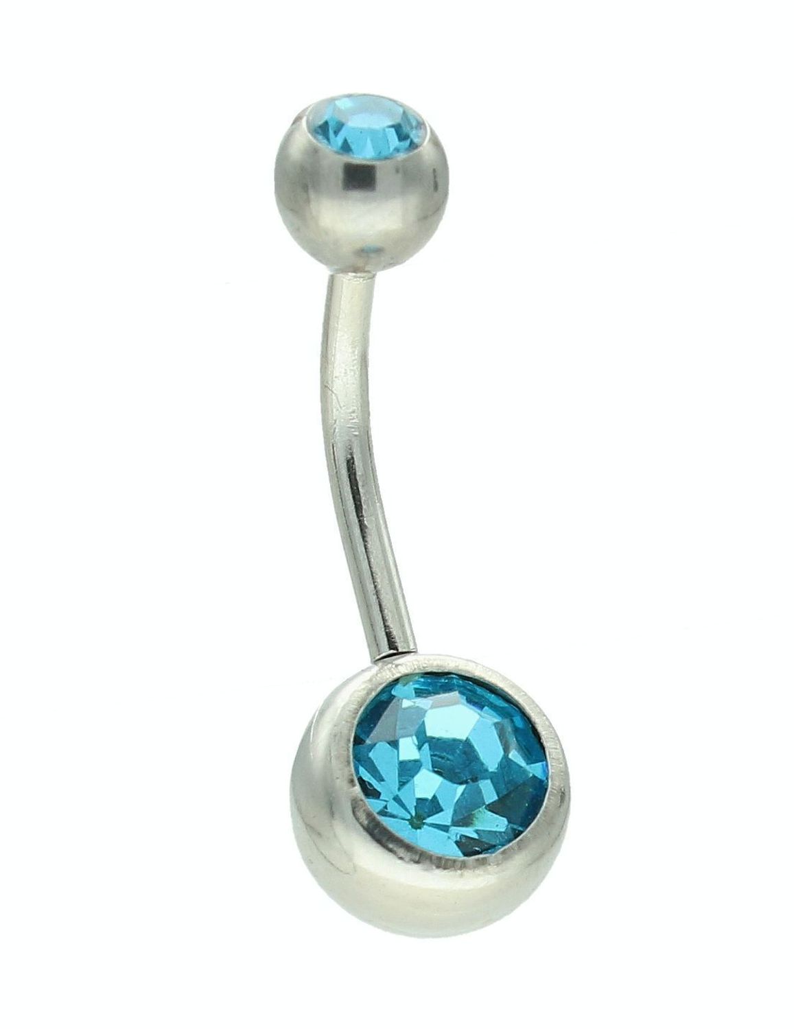Kolczyk do pępka stalowy kulka z turkusową cyrkonią  DIA-KLC-11260-TURKUSOWY-STAL. Stalowy kolczyk do pępka. Kolczyk do pępka z cyrkonią. Kolczyk do pępka ze stali chirurgicznej. Kolczyk do pępka na prezent. Biżuteria na lat.jpg