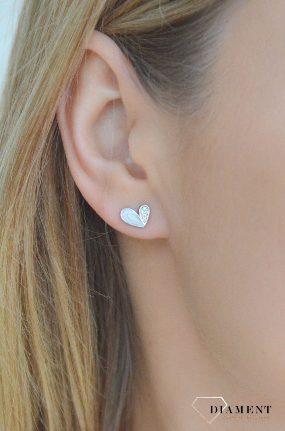 Srebrne kolczyki damskie 925 wkrętki serca z masą perłową DIA-KLC-11265-925.jpg