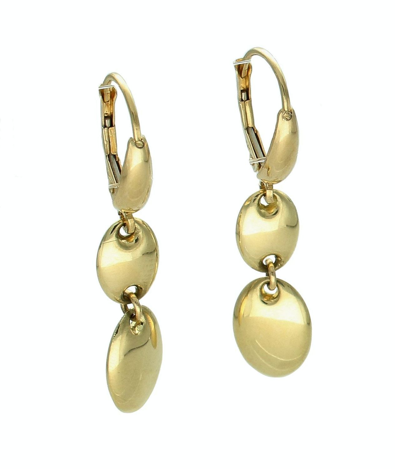 Złote kolczyki damskie 585 wiszące owalne blaszki DIA-KLC-11297-585. Złote kolczyki damskie. Złote kolczyki wiszące. Kolczyki złote wiszące. Kolczyki złote na bigiel. Kolczyki złote wiszące na prezent..jpg