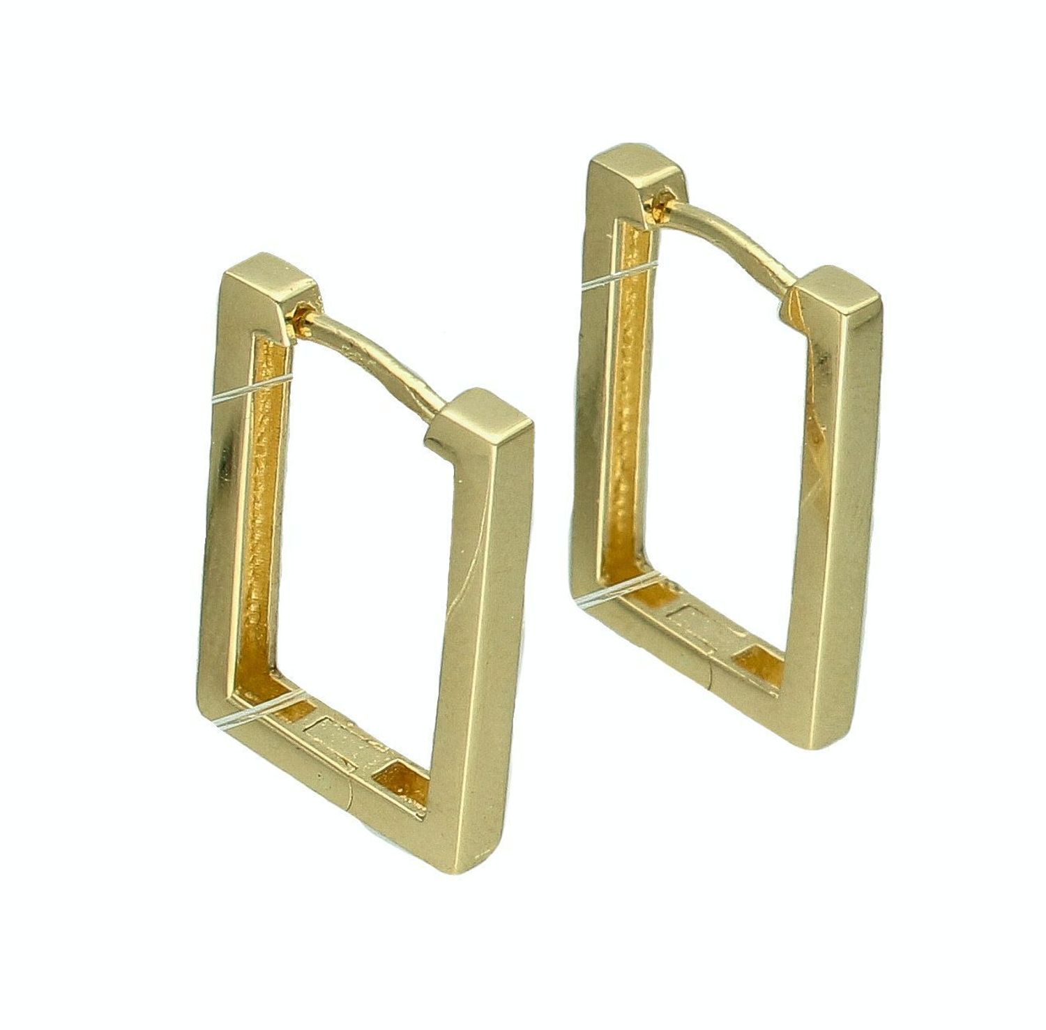 Kolczyki damskie złote 585 klasyczne prostokąty  DIA-KLC-11314-585. Złote kolczyki damskie. Kolczyki złote damskie klasyczne. Złote kolczyki eleganckie. Złote kolczyki damskie na prezent..jpg