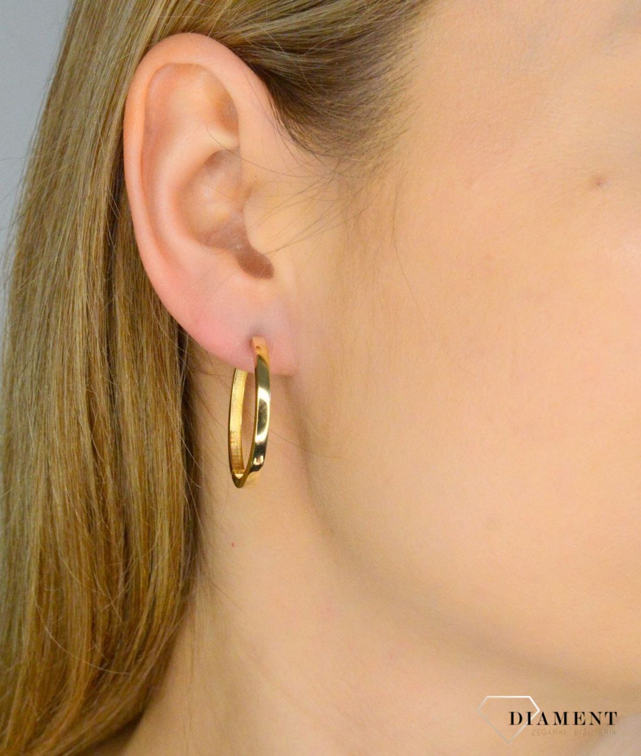 Kolczyki damskie złote 585 klasyczne gładkie kółka DIA-KLC-11316-585. Złote kolczyki damskie. Kolczyki złote damskie kółka. Złote kolczyki koła. Złote kolczyki damskie na prezent..jpg