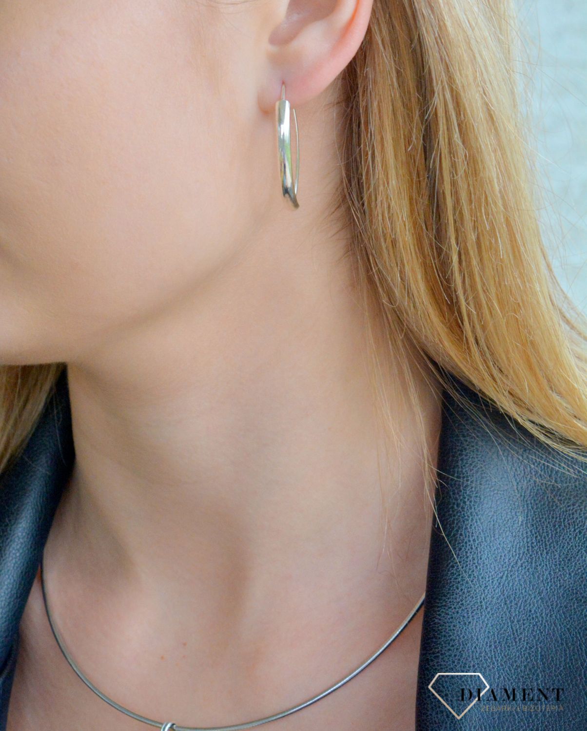 Srebrne kolczyki 925 damskie wiszące haczyki DIA-KLC-11369-925. Srebrne kolczyk wiszące. Srebrne kolczyki damskie na sztyft. Kolczyki klasyczne damskie. Srebrne kolczyki damskie na prezent.1.jpg