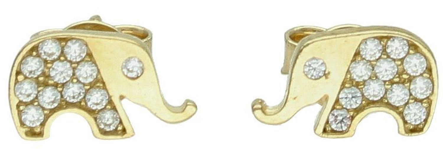 Złote kolczyki 333 Słonie na sztyft DIA-KLC-11382-333. Kolczyki złote dla dziewczynki na komunie. Kolczyki złote słoniki na prezent. Złote kolczyki dla dziecka. Kolczyki słonik na szczęście.1.jpg