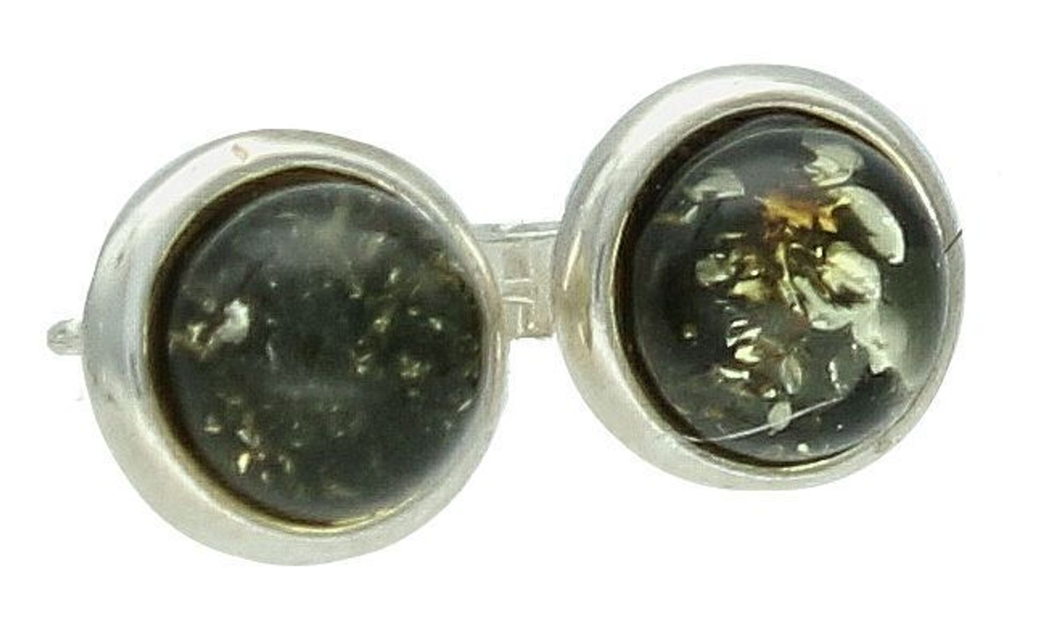 Srebrne kolczyki damskie z zielonym bursztynem bałtyckim wkrętki DIA-KLC-11391A-925. Srebrne kolczyki damskie wkrętki. Srebrne kolczyki z  bursztynem. Kolczyki srebrne z bursztynem na prezent.11.jpg