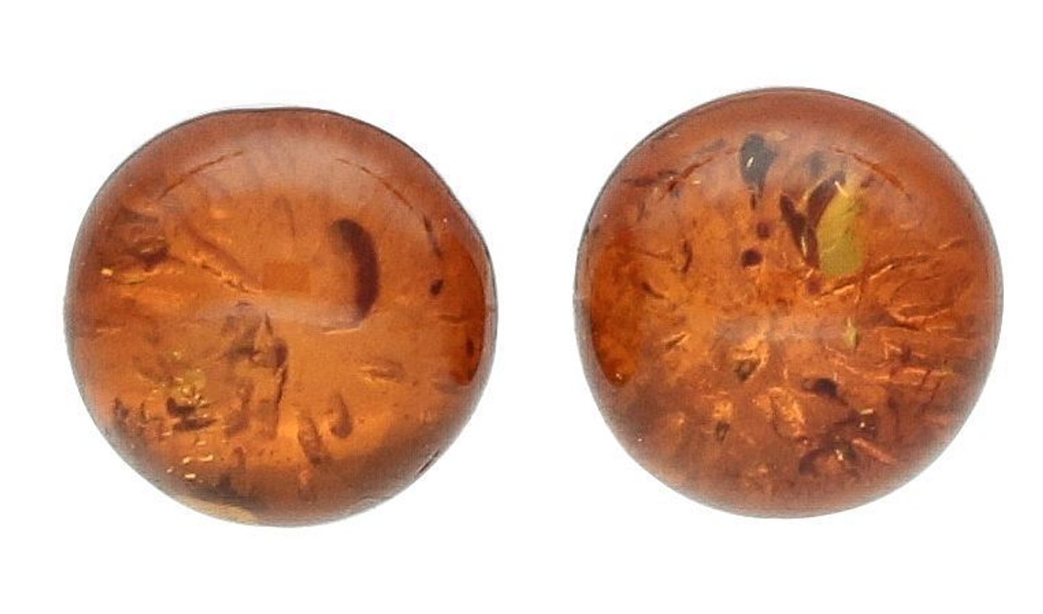 Srebrne kolczyki damskie kulki z bursztynem bałtyckim wkrętki DIA-KLC-11399-925. Srebrne kolczyki damskie wkrętki. Srebrne kolczyki z  bursztynem. Kolczyki srebrne z bursztynem na prezent.1111.jpg