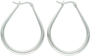 Srebrne kolczyki owalne DIA-KLC-11469-925, próba 925, waga 4,70 g. Zapięcie kreol, długość 3,8 cm, szerokość 3 mm. Klasyczny i stylowy dodatek na co dzień i na wieczór.1.jpg