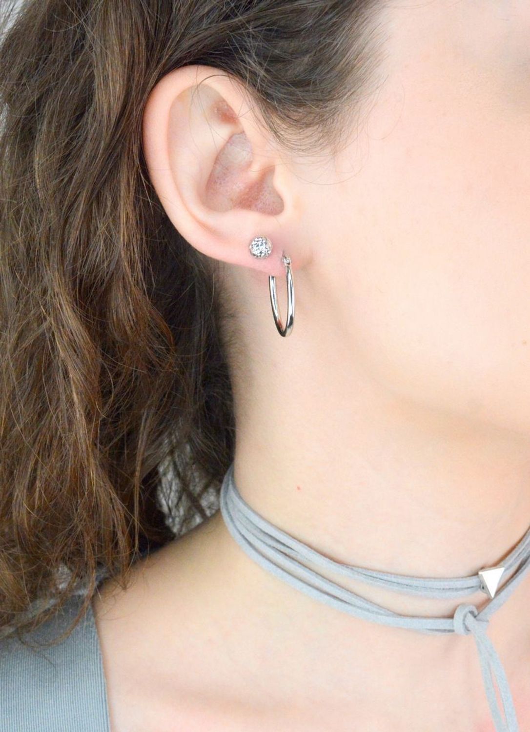 Kolczyki srebrne owalne koła pr 925, DIA-KLC-11477-925 Srebrne kolczyki owalne zostały wykonane z najwyższej jakości srebra próby 925. Idealny prezent dla każdej kobiety.1.jpg