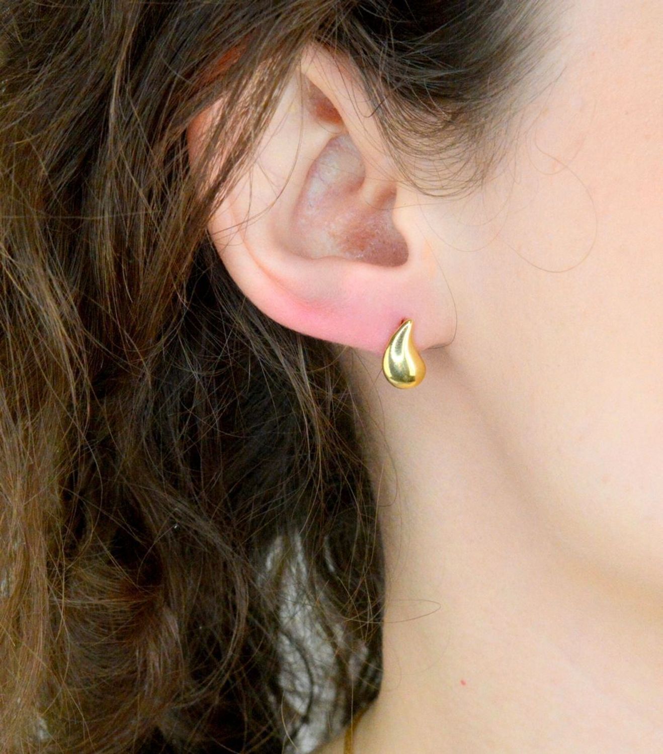 Kolczyki srebrne pozłacane łezki pr 925, DIA-KLC-11481Z-925 Srebrne kolczyki zostały wykonane z najwyższej jakości srebra próby 925. Idealny prezent dla każdej 1.jpg