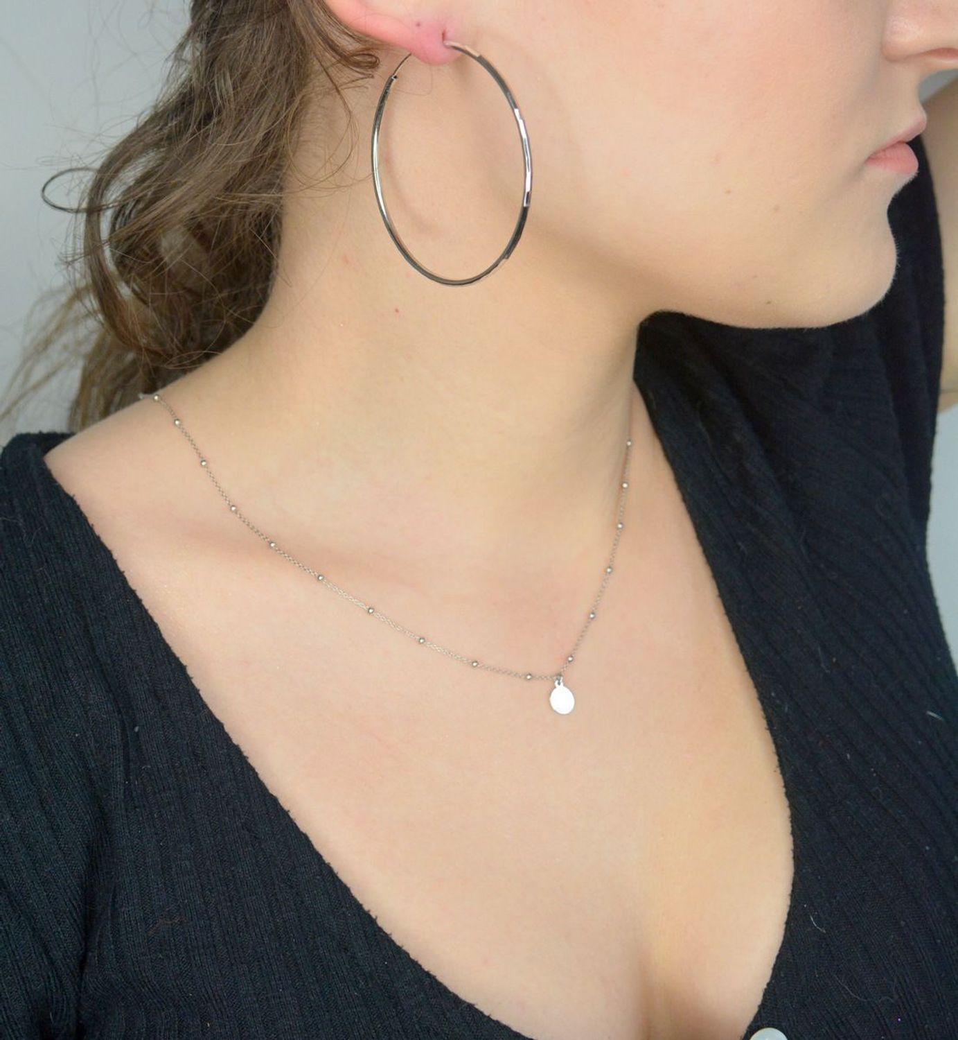 Srebrne kolczyki damskie 925 koła grawerowane 5,4 cm DIA-KLC-11561-925. Srebrne kolczyki damskie. Srebrne duże koła. Kolczyki srebrne koła grawerowane. Kolczyki srebrne duże koła na prezent.1.jpg