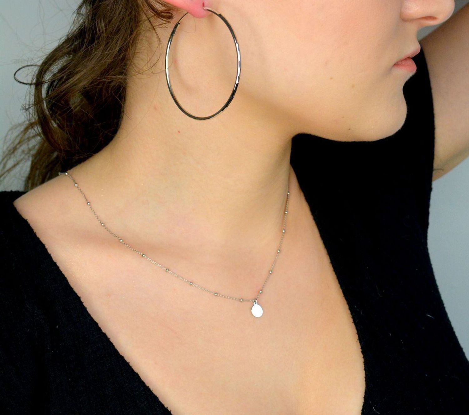 Srebrne kolczyki damskie 925 koła grawerowane 5,4 cm DIA-KLC-11561-925. Srebrne kolczyki damskie. Srebrne duże koła. Kolczyki srebrne koła grawerowane. Kolczyki srebrne duże koła na prezent.1.jpg