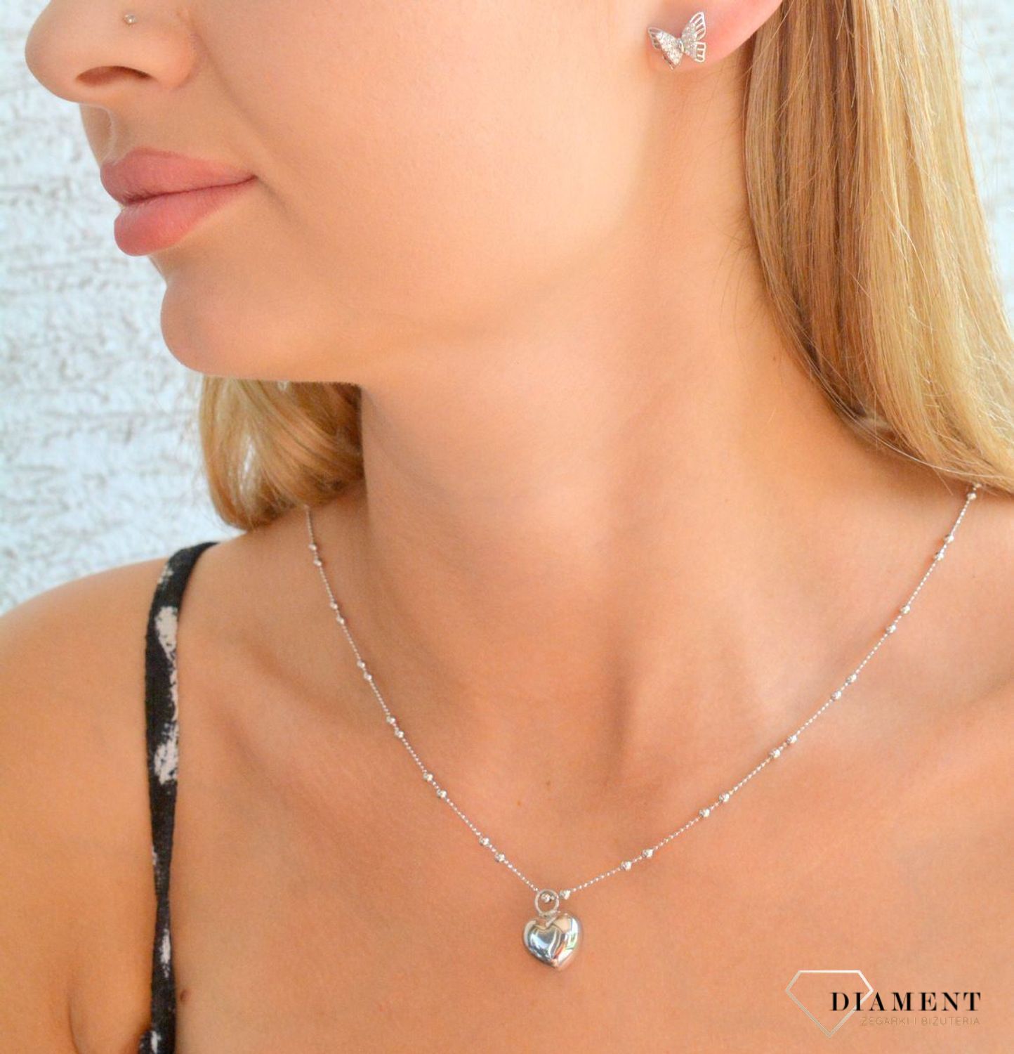 Srebrne kolczyki damskie 925 motylki 3D z cyrkoniami DIA-KLC-11571-925.jpg