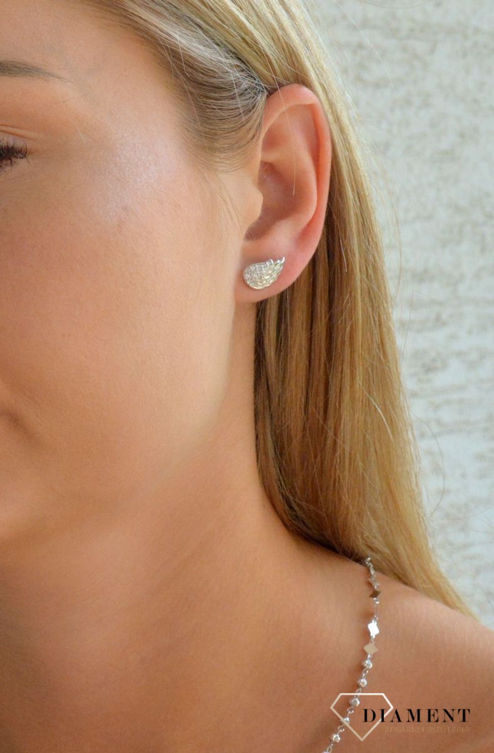 Srebrne kolczyki damskie 925 skrzydełka z cyrkoniami DIA-KLC-11579-925.jpg