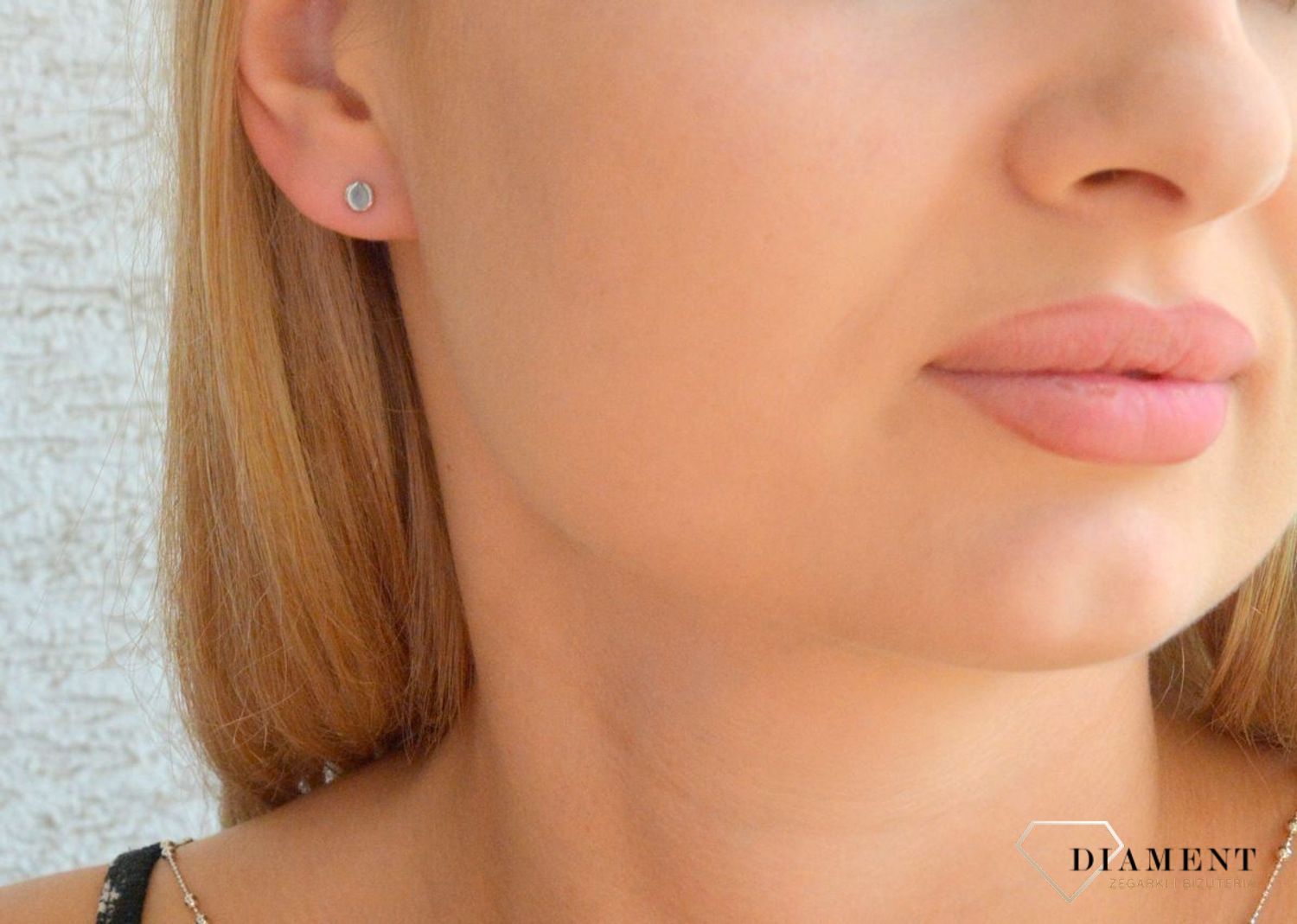 Srebrne kolczyki damskie 925 gładkie okrągłe na sztyft DIA-KLC-11595-925.jpg